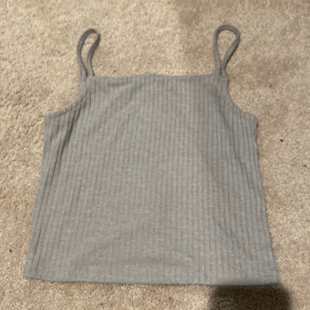 grey tank, only worn once.